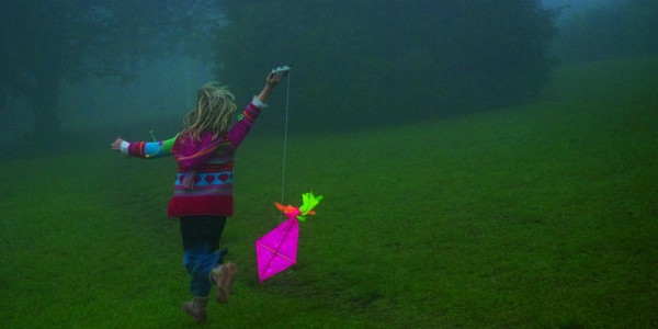 flying a kite